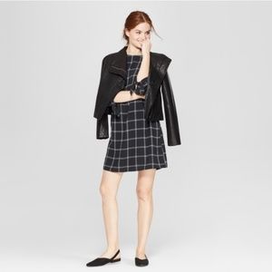 NWT A New Day Plaid 3/4 Sleeve Dress, Size XS